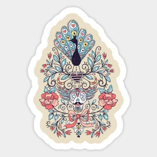 Skull Roses Sticker